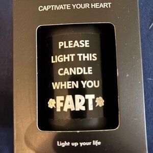 🎁 Hilarious Fart Humor Candle - "Light This When You Fart" | New in Box!